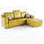 Sleek Mirage Sofa 3D model small image 1