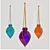 Vibrant Pendant Light 3D model small image 1