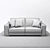 Luxury Italian Style Sofa Divanidea Alcor 3D model small image 2