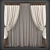 Modern Style Curtains 3D model small image 1