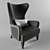 Classic Comfort: Duke Lounge Chair 3D model small image 2