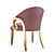 Elegant Floral Boutique Chair 3D model small image 2