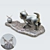 Playful Kitten Statuette 3D model small image 2