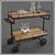 Vintage Barn Cart - Rustic Charm 3D model small image 3