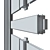 Aluminum Glazed Partitions 3D model small image 3