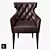 Elegant Guinea Carver: Perfect Dining Chair 3D model small image 1