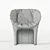 Sleek Italian Moon Chair by Moroso 3D model small image 3