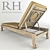 Restoration Hardware Leagrave Chaise 3D model small image 2