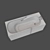 Arvika Rectangular Bath - 170x75 cm 3D model small image 3