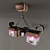 Lily Bliss Wood and Metal Lamps 3D model small image 3