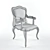 Regency Turquoise Armchair 3D model small image 3