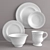 Elegant Ceres Dinnerware Set 3D model small image 1