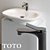 Enhanced TOTO Washbasin: Style Meets Function 3D model small image 1