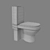 Gustavsberg ARTic 4310 Compact Toilet 3D model small image 2