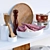 Premium Wood Kitchen Set 3D model small image 2