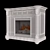 Dimplex Rome White Wall-Mounted Fireplace 3D model small image 2