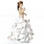 Elegant Bridal Gown: Textured Design 3D model small image 3