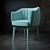 Elegant Elisa Small Armchair 3D model small image 3