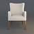 Premium Lounge Chair James F 3D model small image 1