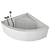 Luxury Villeroy&Boch Subway Bathtub 3D model small image 3