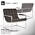 Vintage Milo Baughman Lounge Chair 3D model small image 1