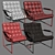 Vintage Milo Baughman Lounge Chair 3D model small image 3