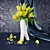 Vibrant Yellow Tulip Bouquet 3D model small image 2