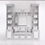 Modern Hallway Furniture Set 3D model small image 3