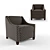 Elegant Corinna Armchair 3D model small image 1