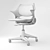 Sleek Steelcase Rocky Chair 3D model small image 3
