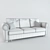 Contemporary Jazz Sofa 3D model small image 2