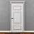 Lignum: Elegant White Wood Door 3D model small image 1