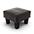 Luxurious Velvet Ottoman 3D model small image 2