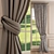 Elegant Curtain Set with Cornice 3D model small image 2