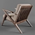 SOTO Cozy Lounge Chair 3D model small image 2