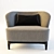 Italian Design Armchair: Elle 3D model small image 2