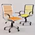 Vox Jangle Office Chair Bundle: Orange & Yellow 3D model small image 1