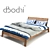 Teak King Bed: Stylish and Quality 3D model small image 1