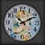 Stylish Wall Clock Collection 3D model small image 2