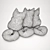 Meow Mood Pillows 3D model small image 3