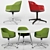 Elegant Softshell Chair: Stylish and Comfortable 3D model small image 1