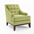 Elegant Fairfield Longue Chair 3D model small image 1