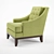 Elegant Fairfield Longue Chair 3D model small image 2