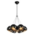 Black and Gold Metal Chandelier: Elegant Lighting from POLAND 3D model small image 1