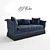 Elegant Julia Gray Belle Epoch Sofa 3D model small image 2