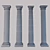 Doric Column Set: Elegant Variations 3D model small image 2