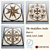 Elegant Marble Medallions - Set of 9 3D model small image 1