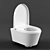 Sanindusa Urb.y 52: Stylish Wall Mounted Toilet 3D model small image 1