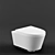 Sanindusa Urb.y 52: Stylish Wall Mounted Toilet 3D model small image 3