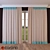 Scandi Blind: Stylish Scandinavian-style Curtain 3D model small image 1